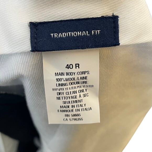 JWN Men’s John W. Nordstrom Torino Classic Fit Black Wool Italian Dress Pants 40 - Picture 9 of 11